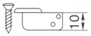 StrongHinges S3 hinge inset slide-on with plate
