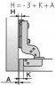 StrongHinges S3 hinge inset slide-on with plate