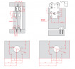 TERNO fittings set for 1 leaf 50kg