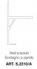 TERNO interior sliding door 80kg, art. S2310/A top guide bracket 6m