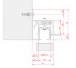 TERNO interior sliding door 80kg, art. S2310/A top guide bracket 6m