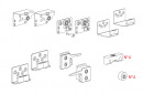 TERNO Frontalino set for 2 doors K.1091.1