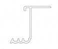 TERNO Frontalino upper guide bar inox 1190/A 3m