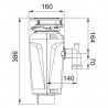 FRANKE Waste shredder Slim 75