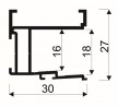 SEVROLL 04748 Rekord mounting bar 18mm 2.70m silver