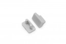 StrongLumio end caps for Slim 8 profile, light gray (pair)