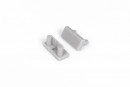 StrongLumio  end caps for Begton 12 profile, flat, light gray (pair)