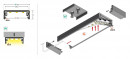 StrongLumio profile LED Wide 24, anodised silver, 1000 mm