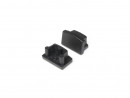 StrongLumio end caps for Begton 12 bar, round, black (pair)
