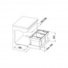 BLANCO 525221 Basket Flexon II LOW 80/3