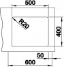 BLANCO 522234 Sink ETAGON 500-U tartufo without eccentric Silgranit InFino