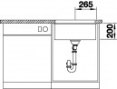 BLANCO 522234 Sink ETAGON 500-U tartufo without eccentric Silgranit InFino