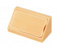 Connecting angle plastic double 42 mm dark Tyrolean beech