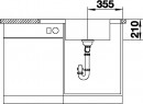 BLANCO 523001 Sink Andano XL 6S-IF Compact stainless steel InFino with eccentric
