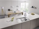 BLANCO 523001 Sink Andano XL 6S-IF Compact stainless steel InFino with eccentric