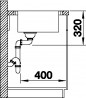 BLANCO 523000 Andano XL 6S-IF InFino stainless steel sink with eccentric
