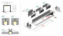 StrongLumio profile LED Smart-In 16 alu raw 3000mm