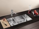 BLANCO 522989 Sink Andano 500/180-U stainl.steel InFino silk gloss no handle