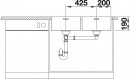 BLANCO 522985 Sink Andano 400/400-IF stainl.steel InFino silk gloss no handle