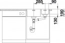 BLANCO 522975 Sink Andano 340/180-IF stainl.steel InFino silk gloss no handle