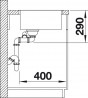 BLANCO 522973 Sink Andano 340/180-IF stainl.steel InFino silk gloss no handle