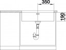 BLANCO 522971 Sink Andano 700-U stainless steel InFino silk gloss without handle