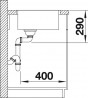 BLANCO 522969 Sink Andano 700-IF stainl. steel InFino silk gloss without handle