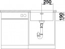 BLANCO 522967 Sink Andano 500-U stainless steel InFino silk gloss without handle