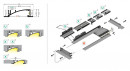 StrongLumio profile LED Flat 8 aluminum anodized 2000mm