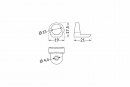 StrongLumio profile holder Pen8 + end cap (pair)
