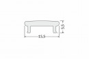 StrongLumio cover strip for profile Floor milk 2000mm