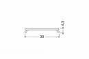 StrongLumio cover strip for VARIO C9 clip-on milky 2000mm