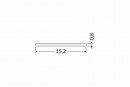 StrongLumio cover strip B for LED profiles slide-in translucent 2000mm