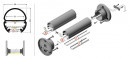 StrongLumio ALU profile for LED Oval aluminum anodized 2000mm