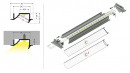 StrongLumio ALU profile for LED Diagonal 10 alu anod. 2000mm