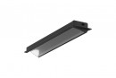 StrongLumio ALU profile for LED Diagonal 10 black matt, 2000 mm
