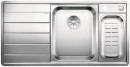 BLANCO 522104 Sink Axis III 6S-IF stainl. steel silk gloss InFino with eccentric