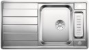 BLANCO 522103 Sink Axis III 5S-IF stainl. steel InFino silk gloss with eccentric