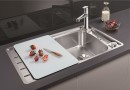 BLANCO 522102 Sink Axis III 45S-IF stainl.steel InFino silk gloss with eccentric