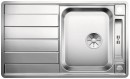 BLANCO 522102 Sink Axis III 45S-IF stainl.steel InFino silk gloss with eccentric