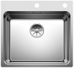 BLANCO 521748 Sink Etagon 500-IF/A stainless steel InFino silk gloss with handle