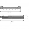 HETTICH 9132918 Amari pull-out trouser hanger 700-800