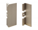 TULIP Gola profile end piece C - closed, steel R+L