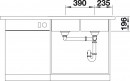 BLANCO 521663 Sink Divon II 8-IF stainl.steel silk gloss InFino no eccentric