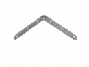 STRONG Angled bracket 100x100mm white zinc