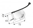 SEVROLL 10223 Simple/Blue V undercarriage (frame system) - 2 pcs