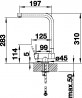 BLANCO 521546 Tap Laressa-f chrome, lever left