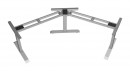 STRONG base with electrically adjustable height for corner solution RAL9006 matt