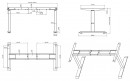 STRONG base with electrically adjustable height white RAL 9016 matt