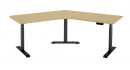 STRONG base with electrically adjustable height for corner solution, Black